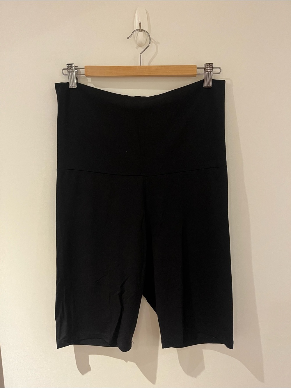 Storq Signature Maternity Biker Shorts. Size L. Black.